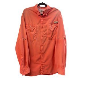 Columbia Performance Gear Coral Size L Women's fishing shirt #0169JJEAM